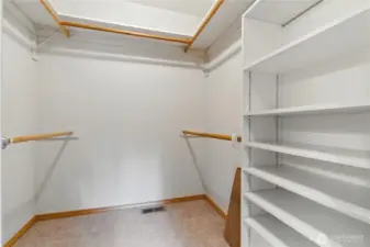 Primary closet