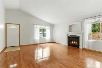 Living room not staged