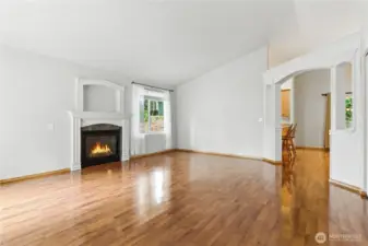 Living room not staged