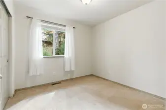 2nd bedroom not staged