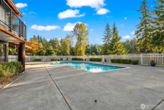 This beautuful pool is heated and open all year!