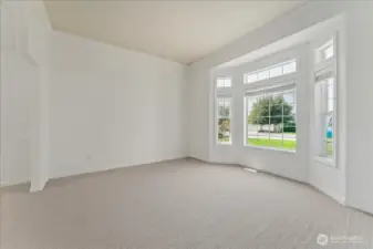 Large room off of kitchen could be used as a second TV or living room, play room zone, hobby zone, etc.
