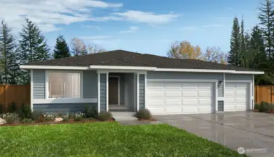 Artist rendering of the C elevation