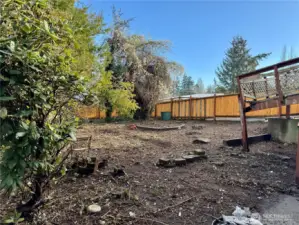 Backyard facing east