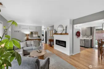 Living Room leads to dining & kitchen