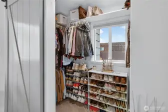 Primary closet