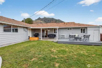 Backyard, fully fenced