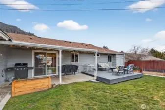 Backyard wth alley access