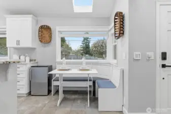 Breakfast nook perfect for casual dining
