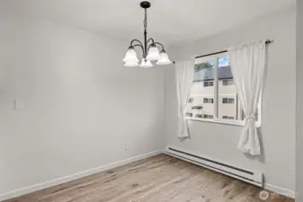 Dedicated dining room.