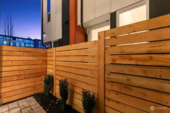 This fenced patio is the perfect space to get some fresh air in and relax!