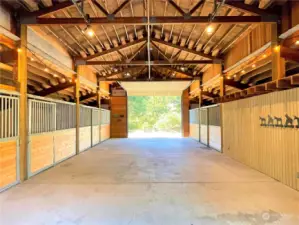 A beautiful 6-stall drive-thru barn or convert to 10 car garage?