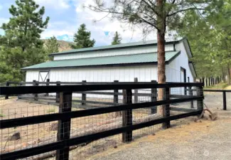 Upscale barn & stables already in place.