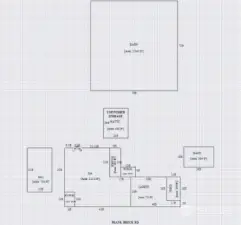 Floor plan of main house