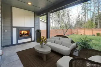Covered Patio Gas Fire Place-Virtual Stage
