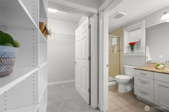 Primary closet