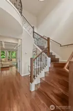 Beautiful custom stairway.