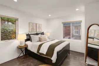 Main level secondary bedroom