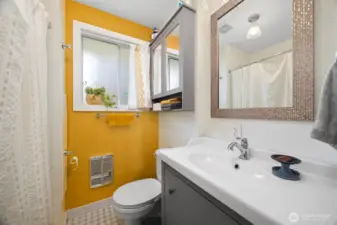 The full bath is between the two bedrooms and has been updated as well.