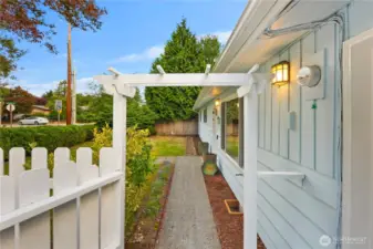 Complete with an idyllic white picket fence