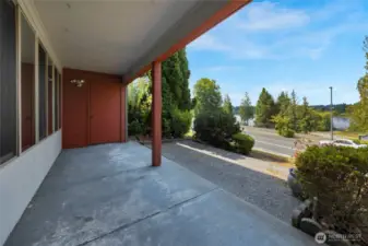 Relax and enjoy the views on your private, covered patio. 2nd storage room located here with access from the patio.