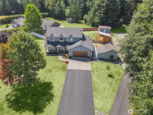 House is set back nicely from the private neighborhood road