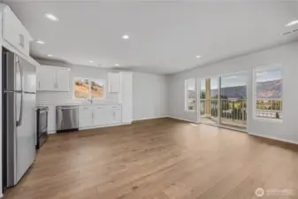 Brand new appliances, quartz counters & pantry cupboard.