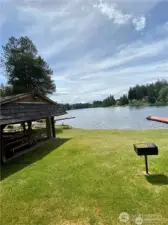 Swimming Hole and Gazebo on Lake