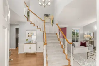 vaulted ceilings in entry