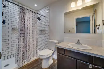 Primary Bath With Tiled Shower