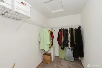 Spacious walk-in closet in Primary Suite