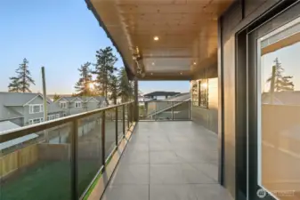 private deck for main suite