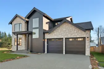 3 car garage- tandum