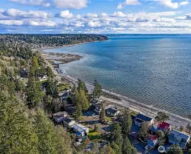 Views towards Mt. Rainier, when she is out.