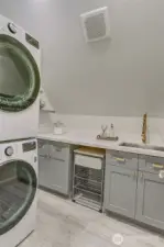 Remodeled upstairs laundry room