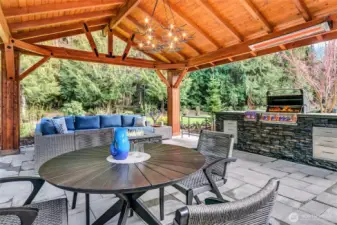 Outdoor covered living..