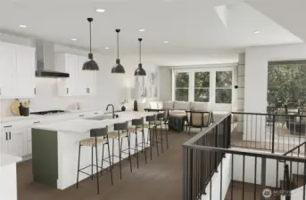 Pictures of Model Home Interior Renderings. Not pictures of actual home. Features, colors, layout may vary.