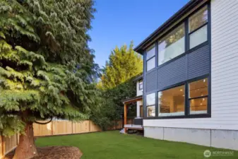 Fully Fenced Private Backyard.