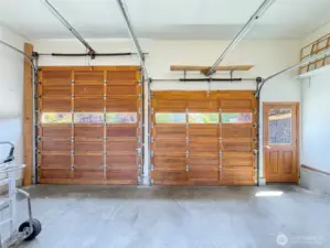 2-Car Attached Garage with Oversized Door for Trailer, Boat or RV
