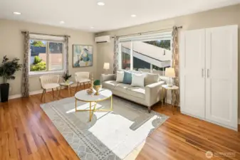 Step inside the light-filled living room—ideal for gathering and relaxing.