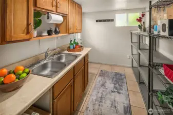 Kitchenette on lower level.
