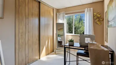 Bright and sunny plus HUGE closets in every room!
