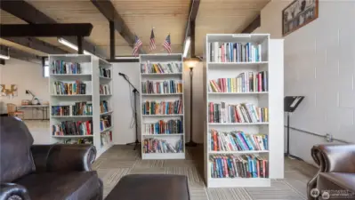 Borrow a book from the community library.