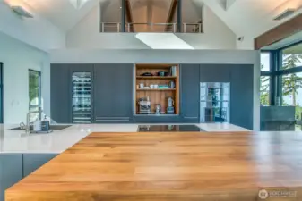 Cabinets open with a touch
