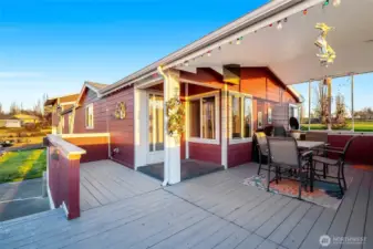 Covered front entry offers a warm, inviting welcome.