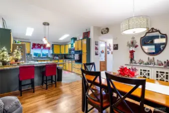 Dining area perfectly placed for casual or formal meals