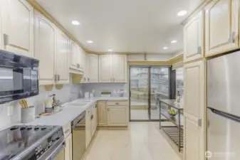 Beautiful, Bright Kitchen w/180* Sound & Mountain Views, Newer Appliances & Hardwood Floors