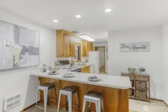 Cozy Kitchen w/Eating Space - Upper 1 Bedroom Unit