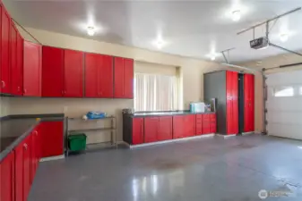 3 car garage with storage