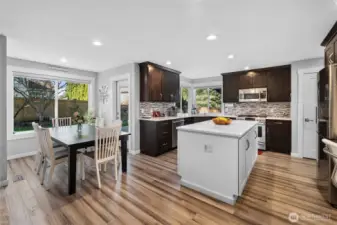 Breakfast Nook & Back Door